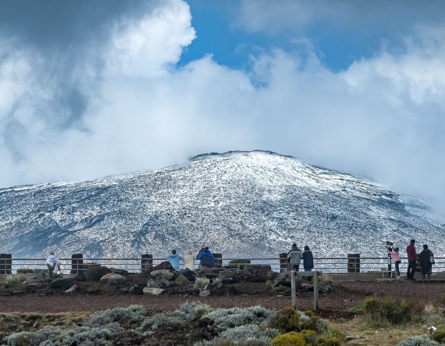 Neige au volcan