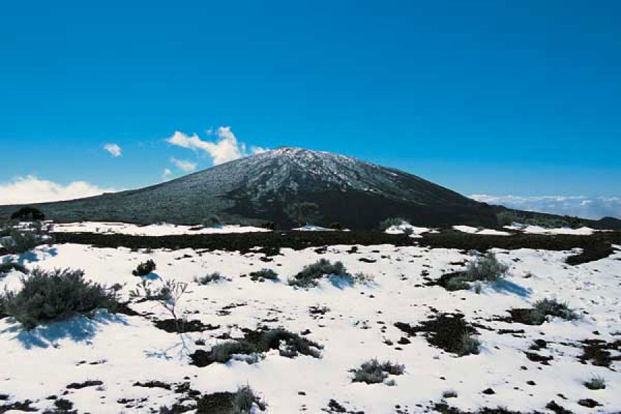 Neige au volcan